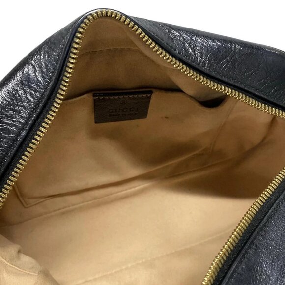 Auth GUCCI GG Marmont 447632 Beige Dark Brown Black Jacquard Leather - Picture 16 of 16